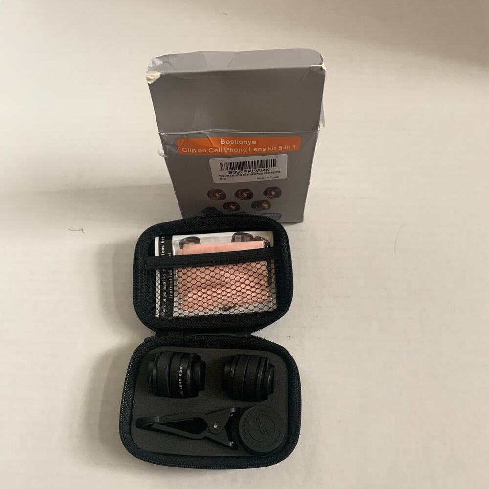 Bostionye Clip On Mobile Cell Phone Lens Kit 5 In 1